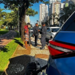  1 de 1Foragido da Justiça por tentar matar a mãe é capturado em Santos (SP) — Foto: Divulgação/Prefeitura de Santos 