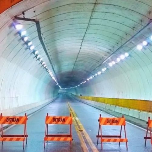 Túnel de Guarujá é Interditado