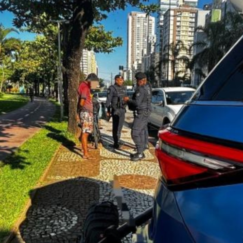  1 de 1Foragido da Justiça por tentar matar a mãe é capturado em Santos (SP) — Foto: Divulgação/Prefeitura de Santos 