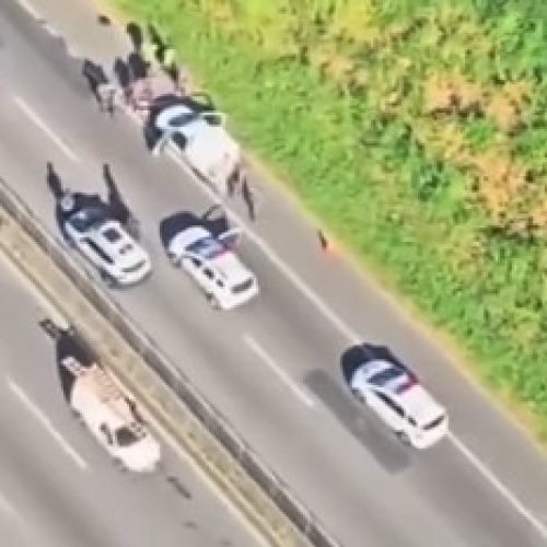 Troca de Tiros e Perseguição em São Vicente